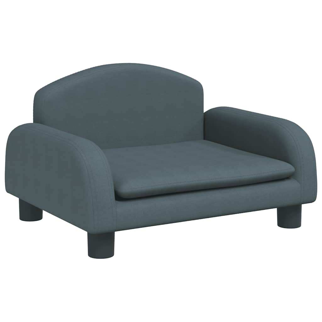 Cesta de perros de Vidaxl 50x40x30 cm de tela oscura gris