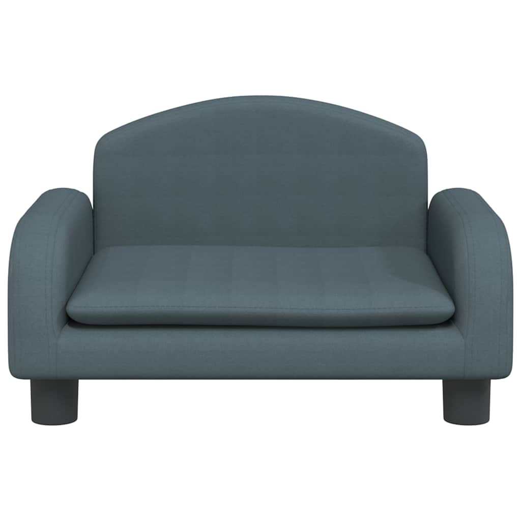 Cesta de perros de Vidaxl 50x40x30 cm de tela oscura gris