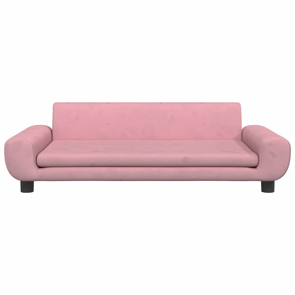 Vidaxl dog basket 100x54x33 cm velvet pink