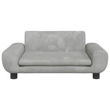 Vidaxl dog basket 70x45x33 cm velvet light gray
