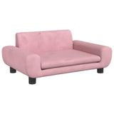 Vidaxl Dog Basket 70x45x33 cm en velours rose