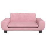 Vidaxl Dog Basket 70x45x33 cm en velours rose