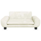 Košara za pse vidaxl 70x45x33 cm Velvet Cream -Red -Sed