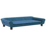 Vidaxl dog basket 100x50x21 cm velvet blue