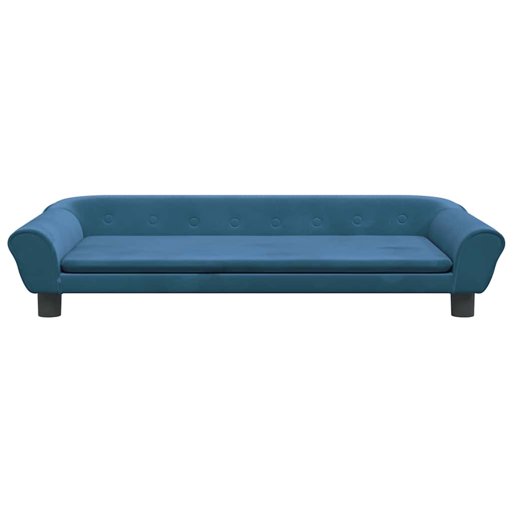 Vidaxl dog basket 100x50x21 cm velvet blue