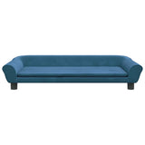 Vidaxl dog basket 100x50x21 cm velvet blue