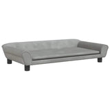 Vidaxl dog basket 100x50x21 cm velvet light gray