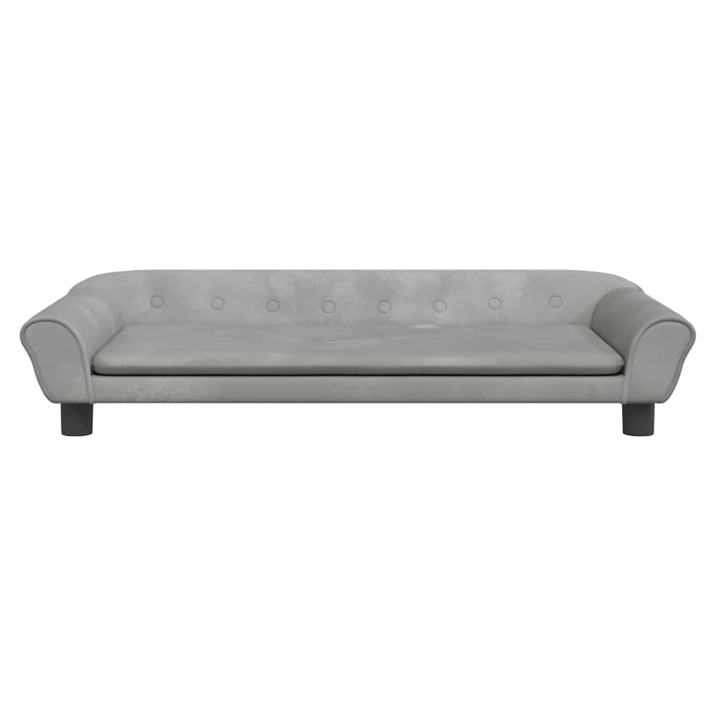 Vidaxl dog basket 100x50x21 cm velvet light gray