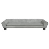 Vidaxl dog basket 100x50x21 cm velvet light gray