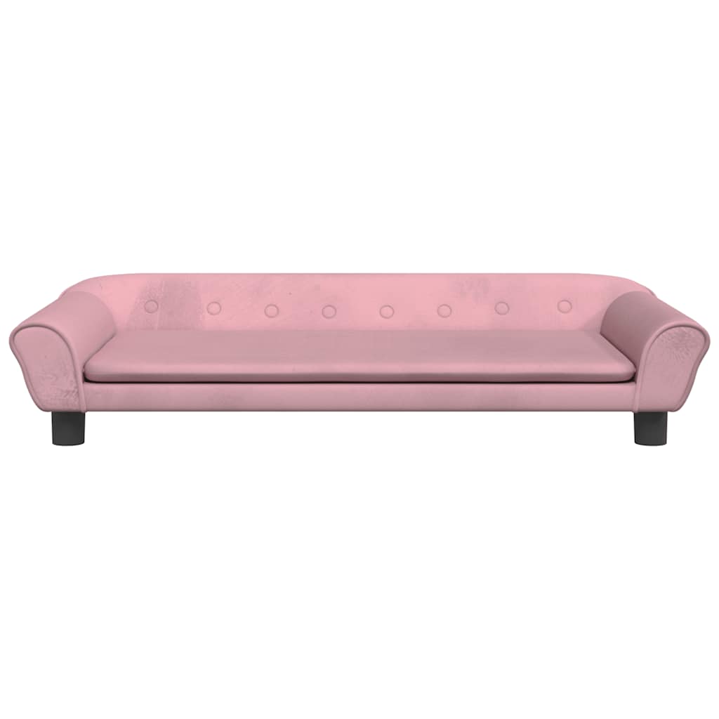 Vidaxl dog basket 100x50x21 cm velvet pink