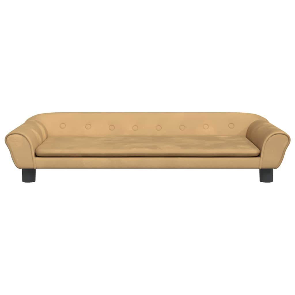 Vidaxl Hond Kuerf 100x50x21 cm Velvet brong