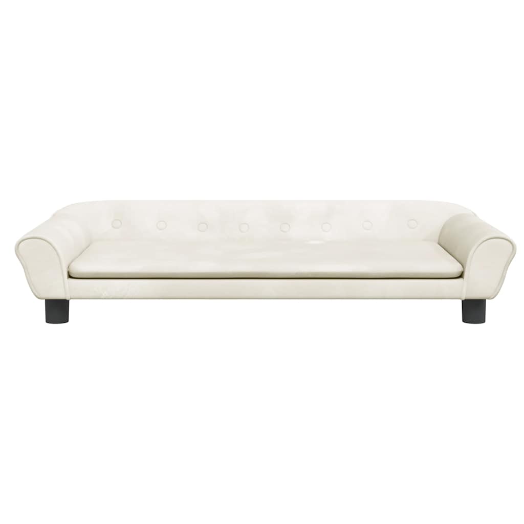 Vidaxl dog basket 100x50x21 cm velvet cream -colored