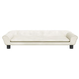 Vidaxl dog basket 100x50x21 cm velvet cream -colored