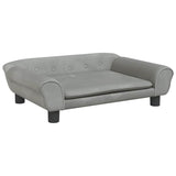 Vidaxl dog basket 70x48x22 cm velvet light gray