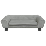 Vidaxl dog basket 70x48x22 cm velvet light gray
