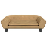 Vidaxl dog basket 70x48x22 cm velvet brown