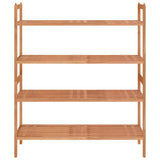 Vidaxl Shoe Racks 2 PCS 69x27x41 cm Solid valnødstræ