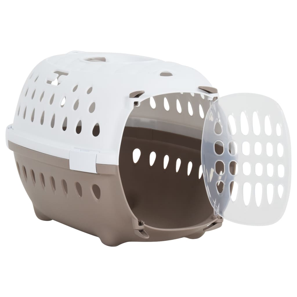 Vidaxl Travel Basket 50x34.5x32 cm polipropen bela in rjava