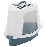 Vidaxl litter box 56x40x40 cm Polypropene white and blue