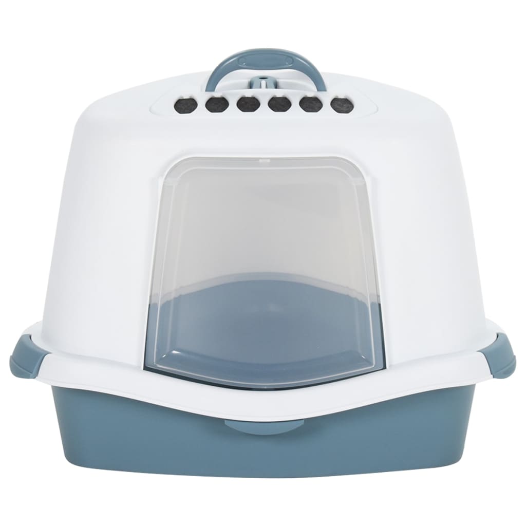 Vidaxl litter box 56x40x40 cm Polypropene white and blue