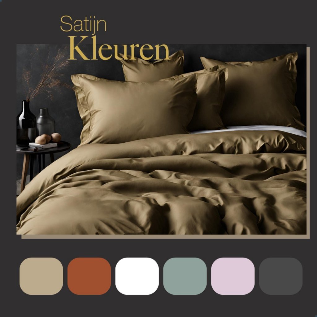 Ten Cate Cotton Satin Single duvet cover 140x200 220 cm Gold