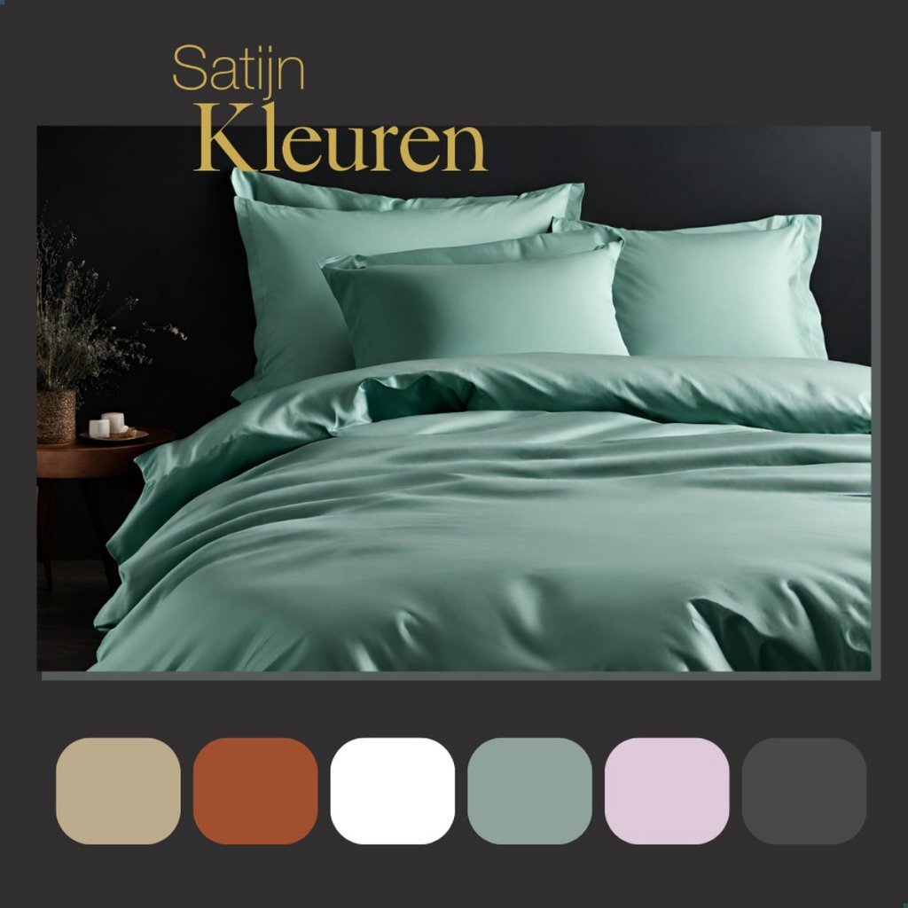 Ten Cate Cotton Satin Single duvet cover 140x200 220 cm Mint