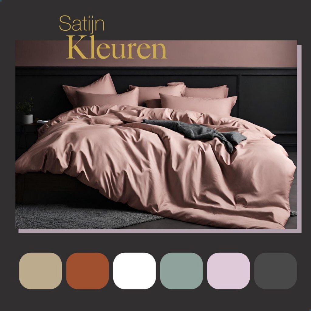 Ten Cate Cotton Satin Single duvet cover 140x200 220 cm Blush Pink