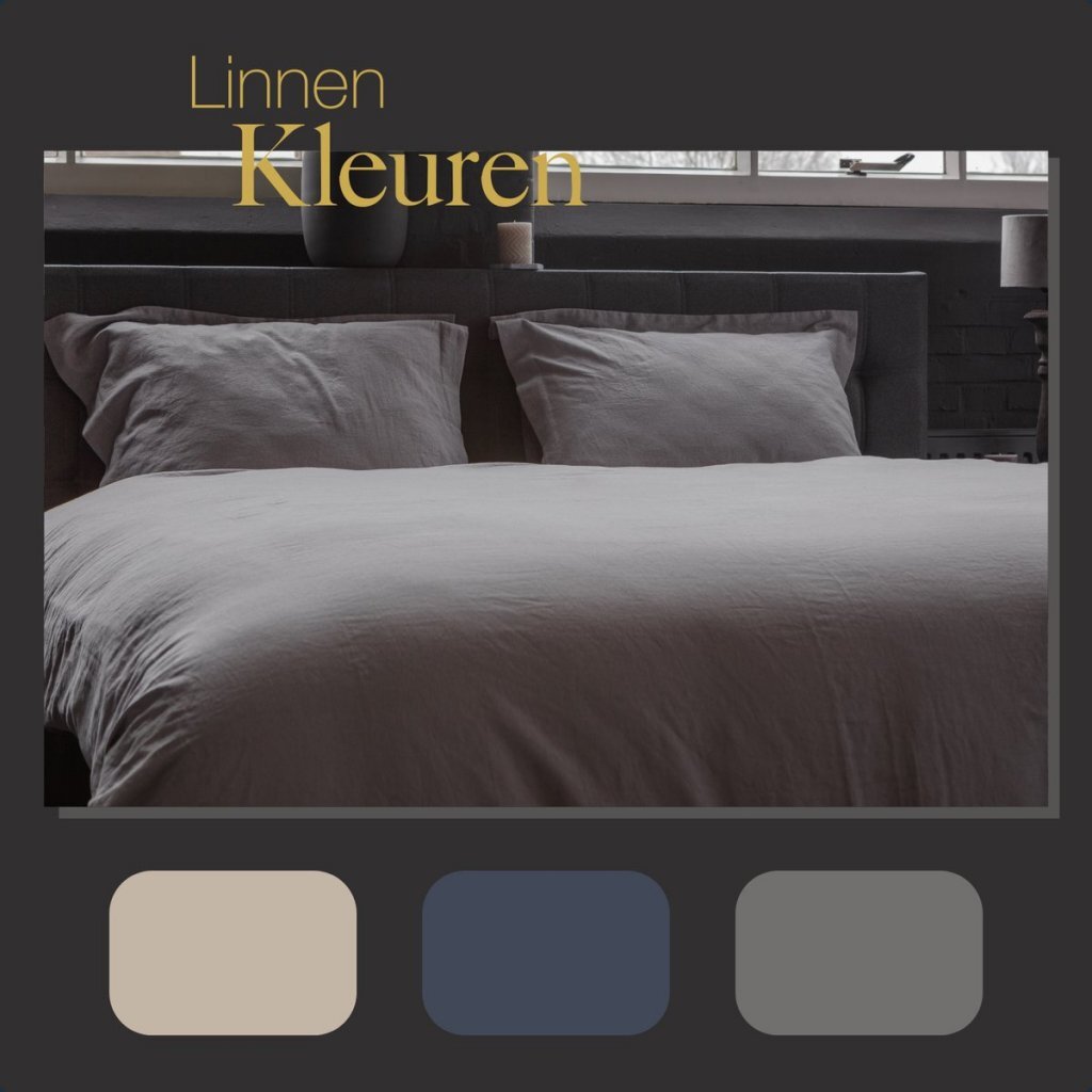 Ten Cate Premium Linen single duvet cover 140x200 220 cm Cloudy Gray