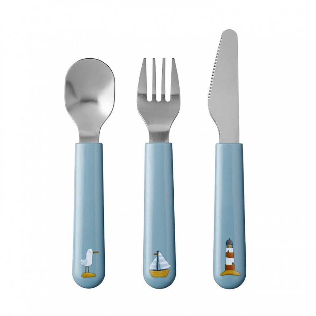 Mepal cutlery little dutch sailors bay 3-piece blue