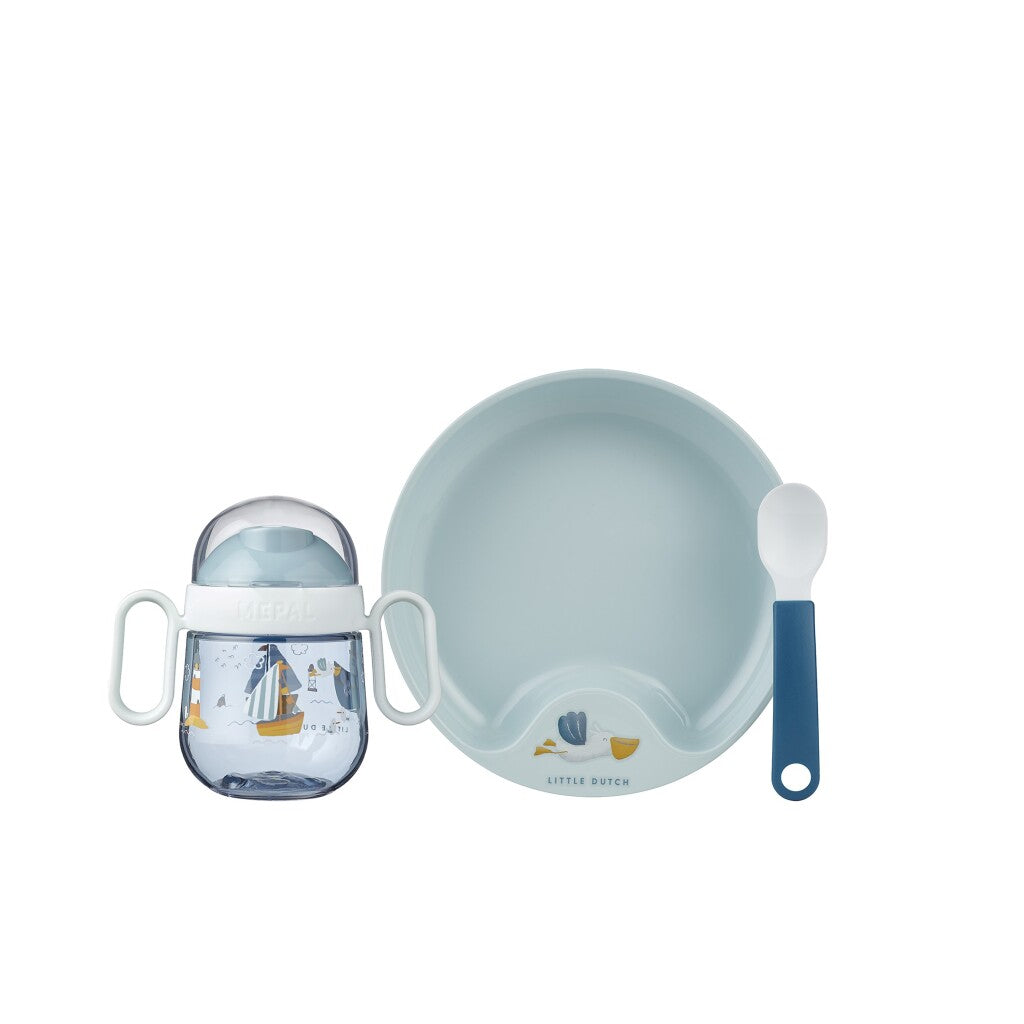 Mepal baby tableware little dutch sailors bay 3-piece blue