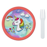 Mepal Campus Fruitbox Unicorn 300 ml Green rosa