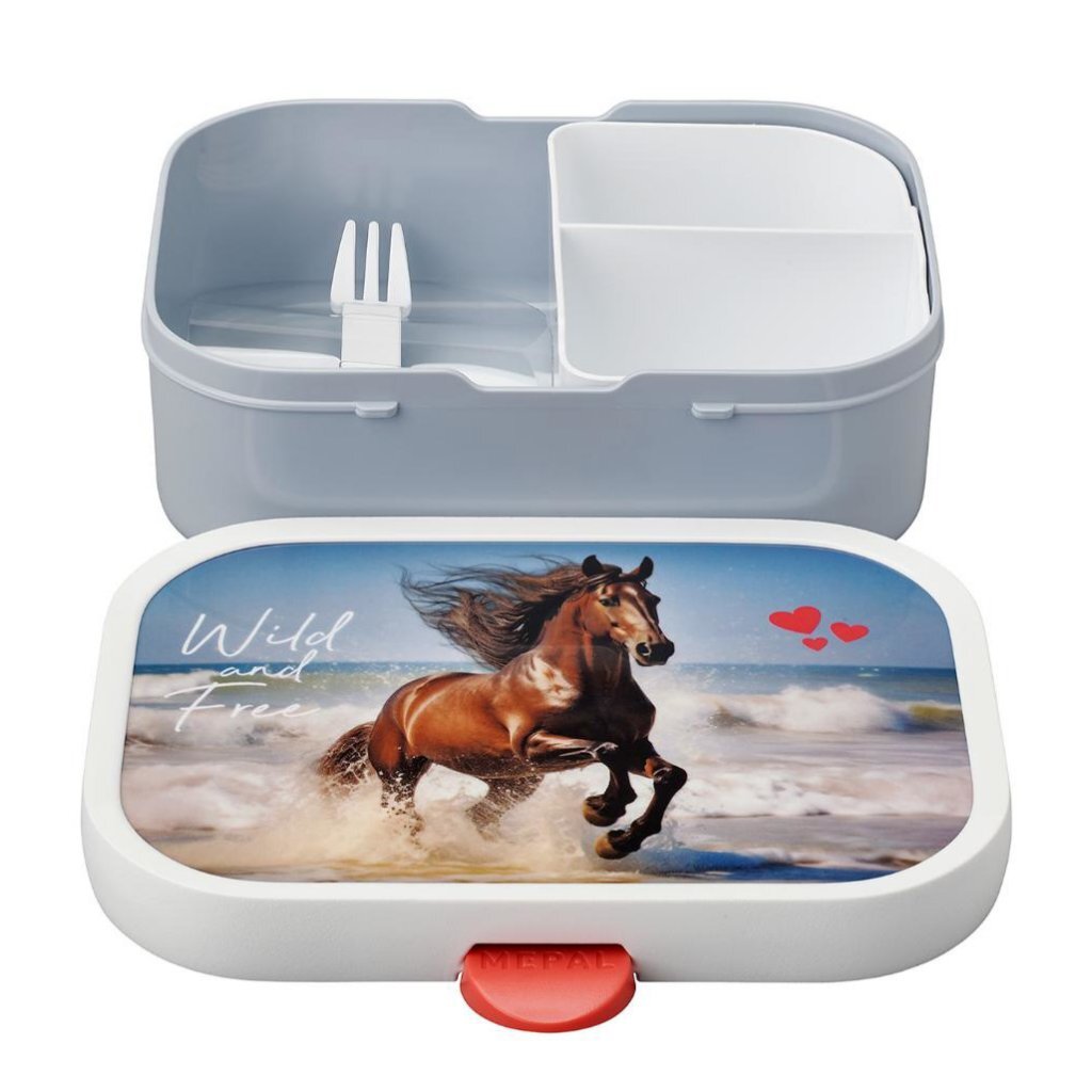 Mepal Lunchbox Campus Caballo salvaje azul blanco