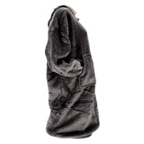 No brand hoodie sherry 70 x 110 charcoal gray