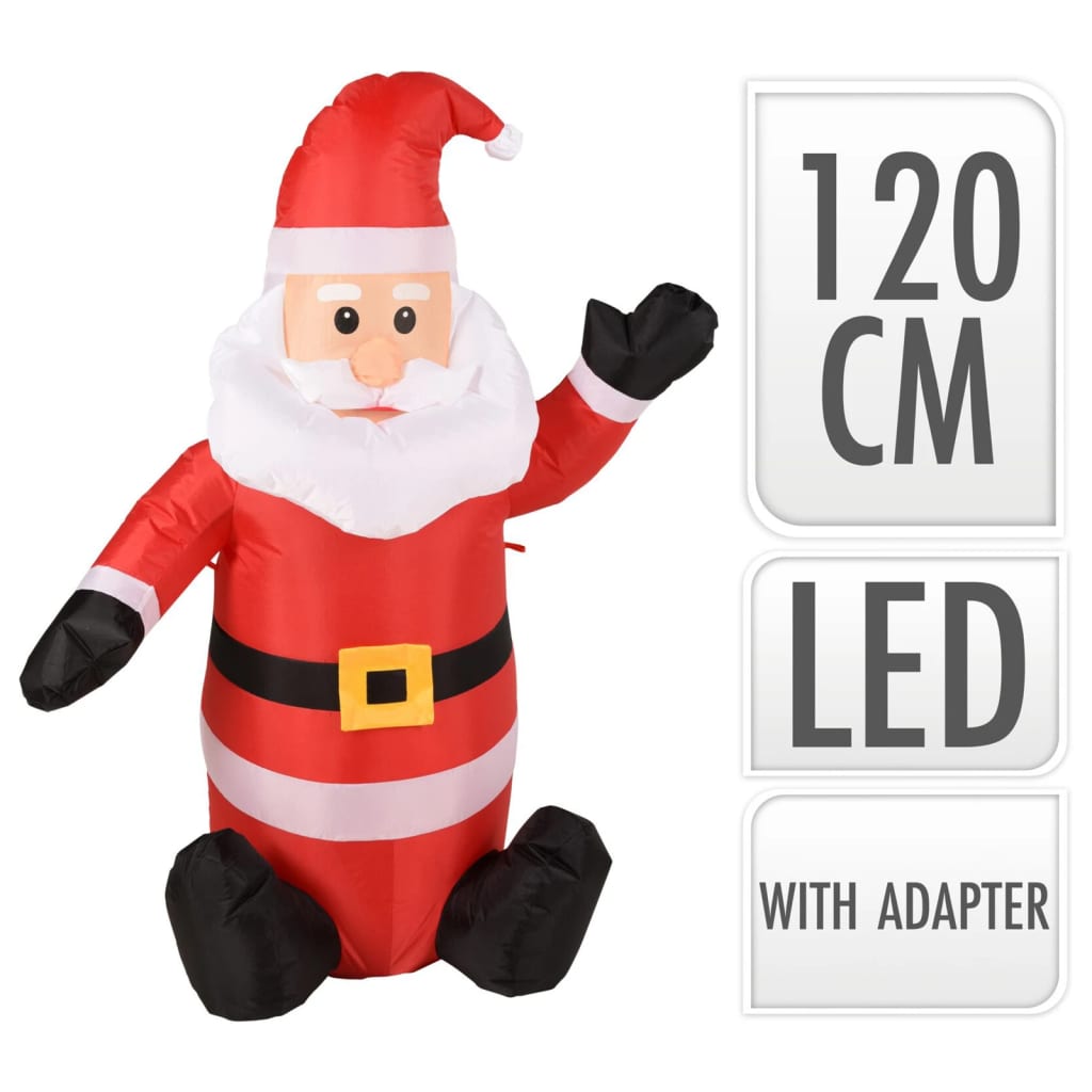 Ambiance Ambiance Santa Inflatable LED 120 cm