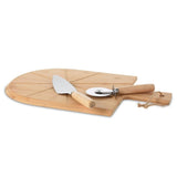 Exzellent Hausware 3-Deel Pizzasnijs Set 43x30 cm Bambus