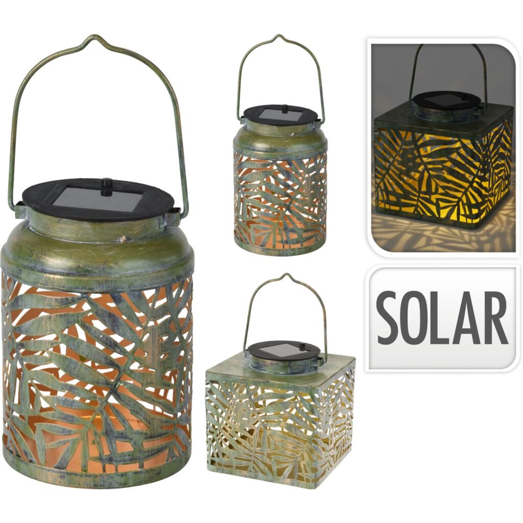 Excellent houseware solar lantern metal 2 different versions