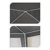 Pro Gartenpartyzelt 300x300cm grau