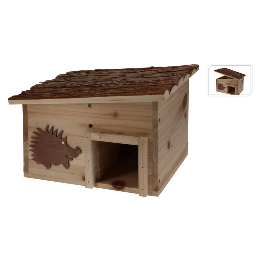 Progarden progarden hedgehog house 34x28x22 cm wood with tree bark