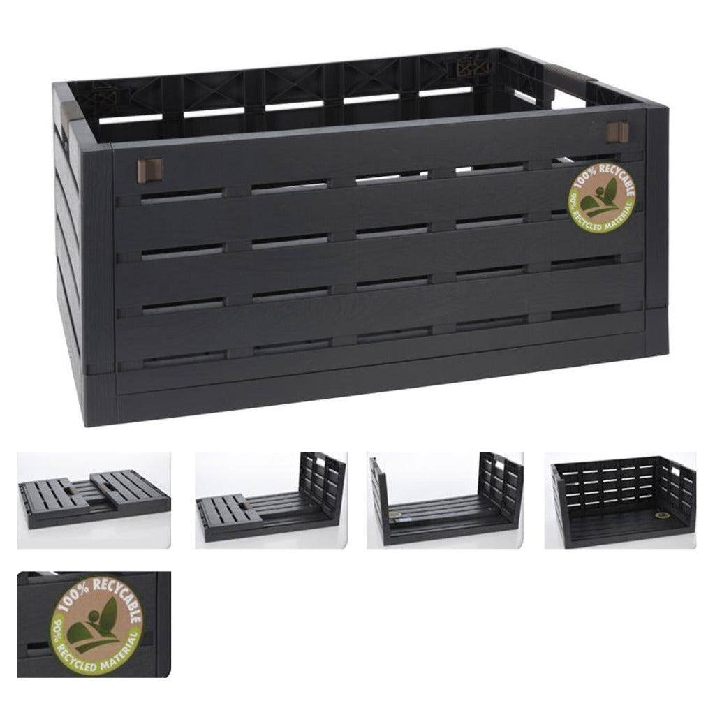 Folding crate 60 liters 38 x 27.5 cm | 2 pcs
