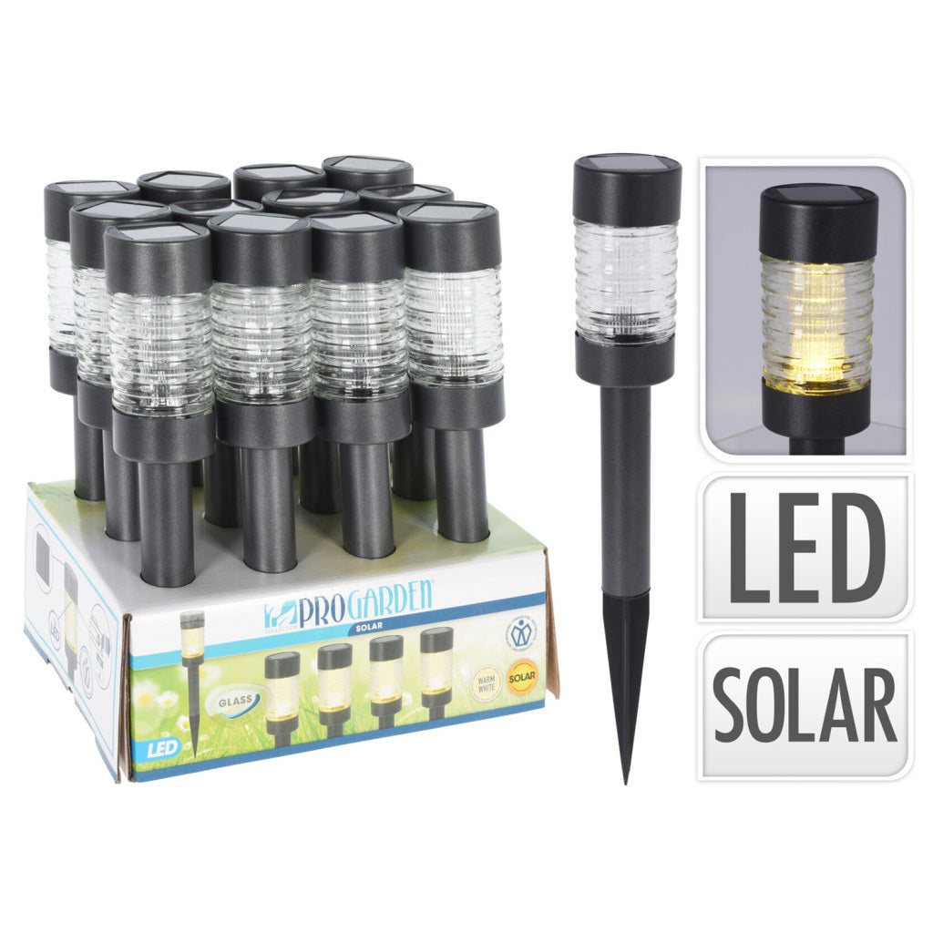 Pro zahradní solarlamp antracit z nerezové oceli