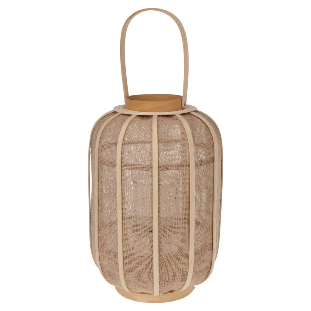 H S Collection H S Collection Hanging Lantern 28x40 CM Rattan Beige