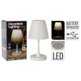 H S COLLECTION H S COLLECTION TABLE LAMP LED GREVARGELIGT 13X30 CM HVID