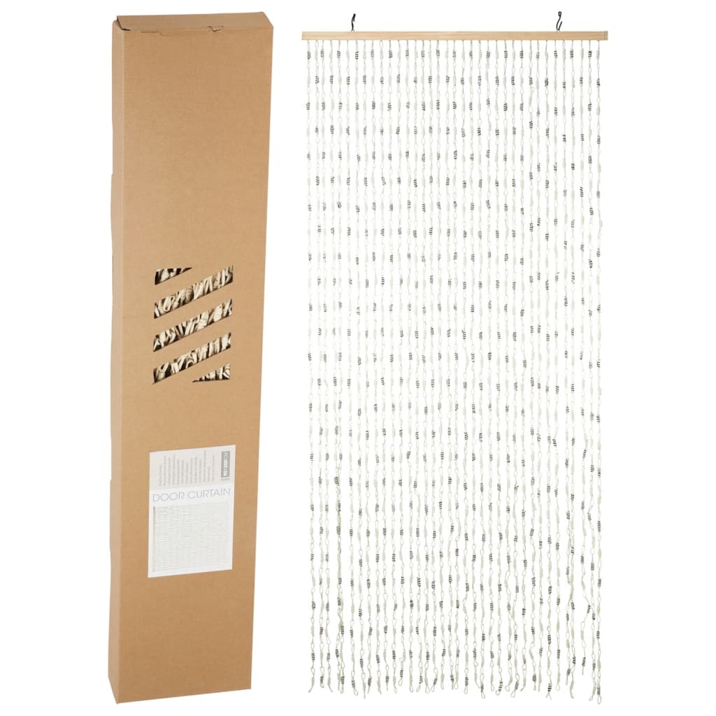 H S Collection H S Collection Door Ceat 90x200 Cm Bamboo Multi -colored