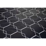 Ten Cate Cotton single duvet cover 140x200 220 cm graphic anthracite