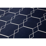 Ten Cate Cotton single duvet cover 140x200 220 cm graphic dark blue