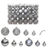 Vidaxl Christmas balls 100 st 3 4 6 cm gray