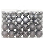 Vidaxl Christmas balls 100 st 3 4 6 cm gray