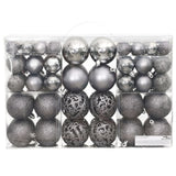 Vidaxl Christmas balls 100 st 3 4 6 cm gray