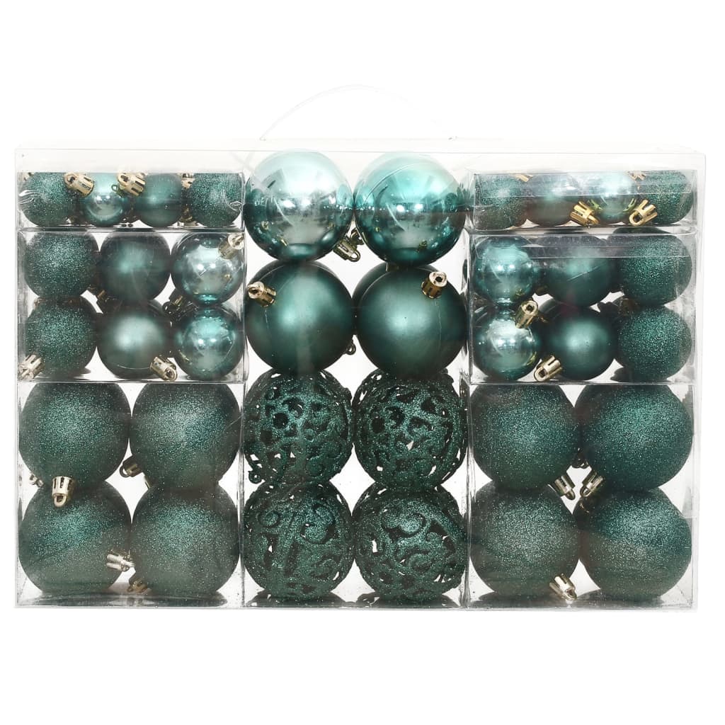 VidaXL Christmas baubles 100 pcs 3 4 6 cm green