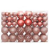 Vidaxl Christmas balls 100 st 3 4 6 cm pink and rosé